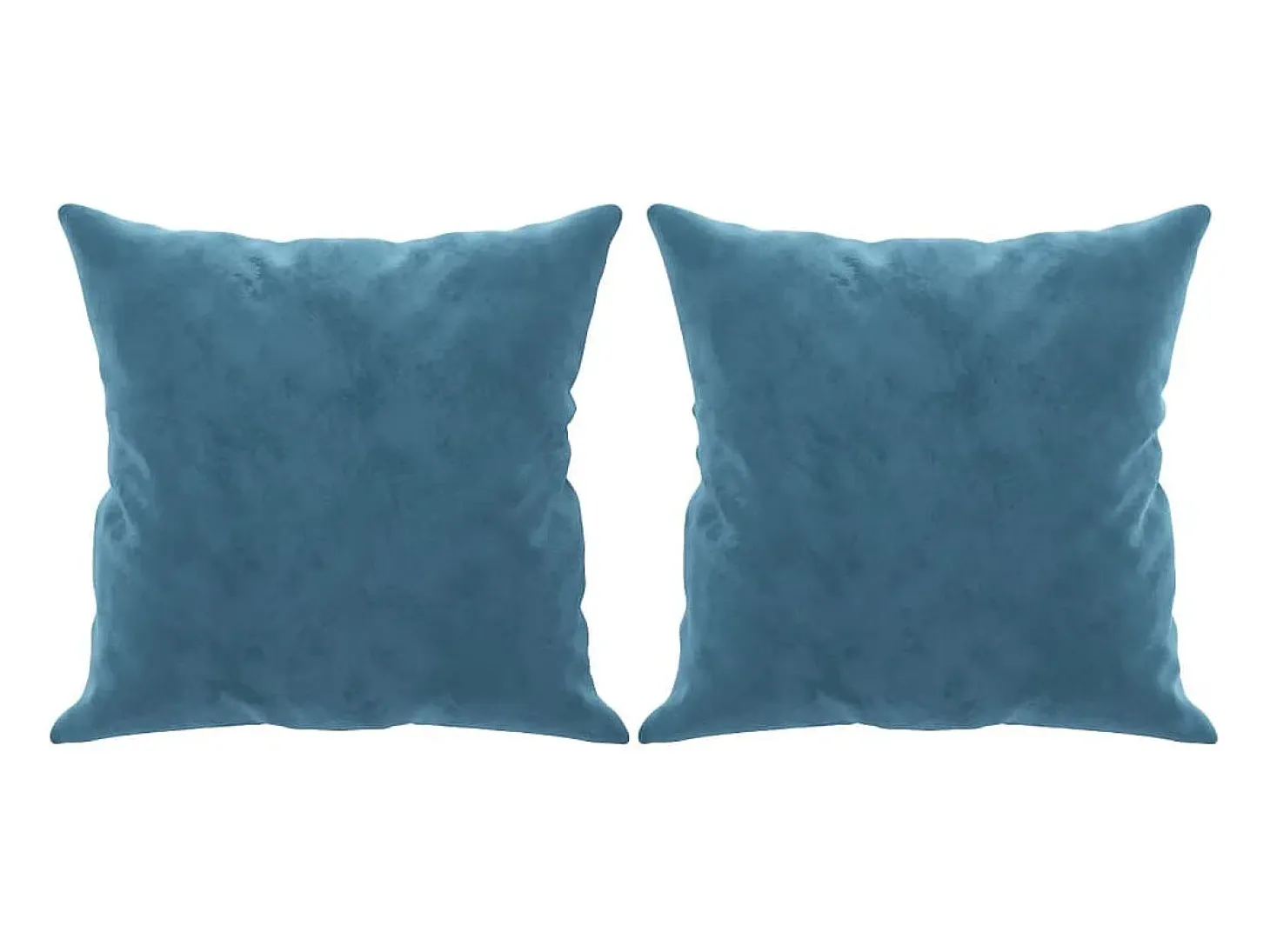 Sofá de 3 plazas con cojines terciopelo azul 180 cm