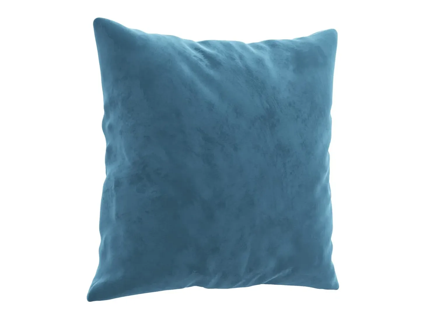 Sofá de 3 plazas con cojines terciopelo azul 180 cm