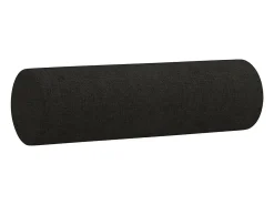 Sofá de 2 plazas con cojines tela negro 120 cm