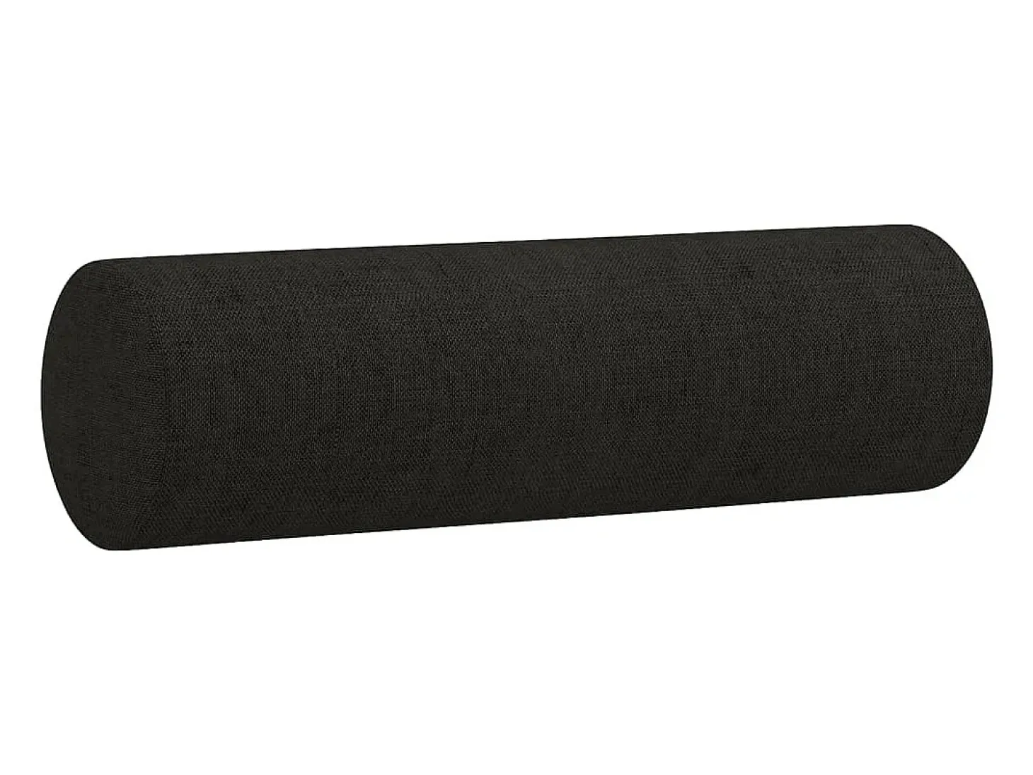 Sofá de 2 plazas con cojines tela negro 120 cm