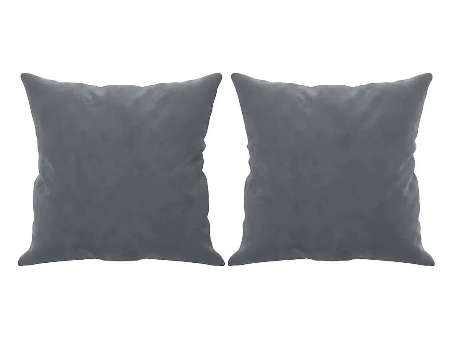Sofá de 2 plazas con cojines terciopelo gris oscuro 140 cm