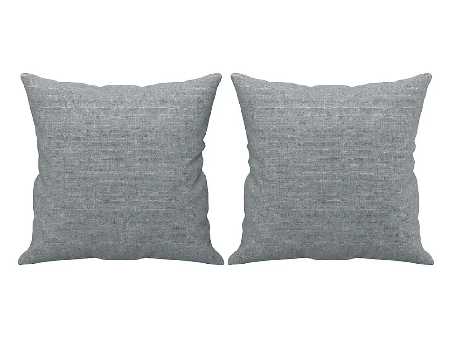 Sofá de 2 plazas con cojines tela gris claro 120 cm