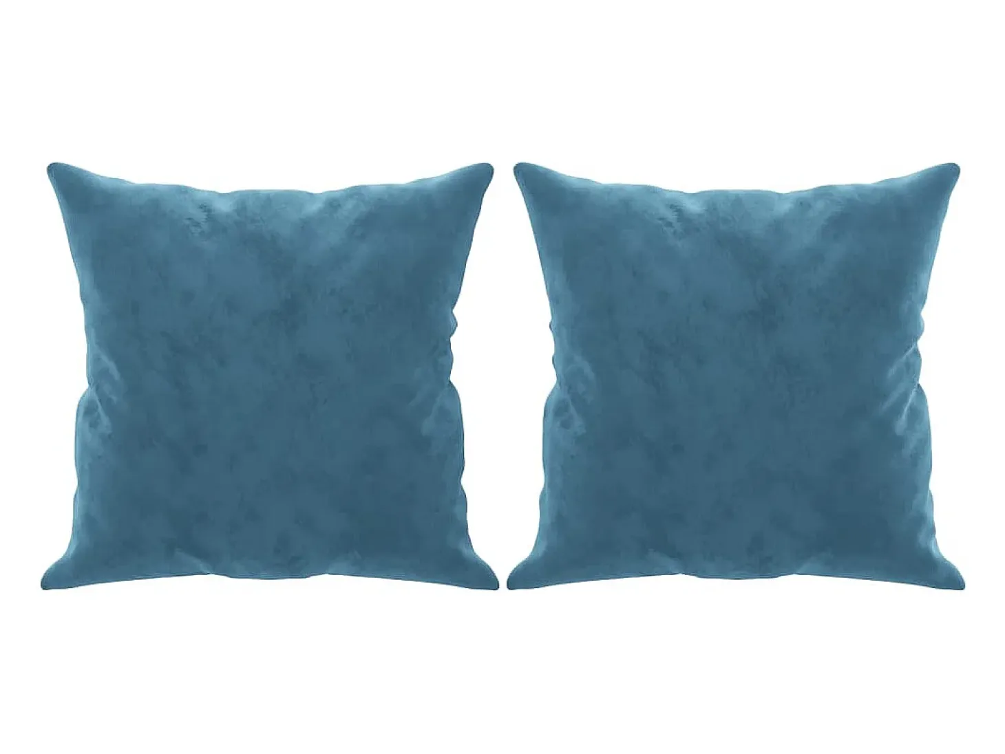 Sofá de 2 plazas con cojines terciopelo azul 120 cm