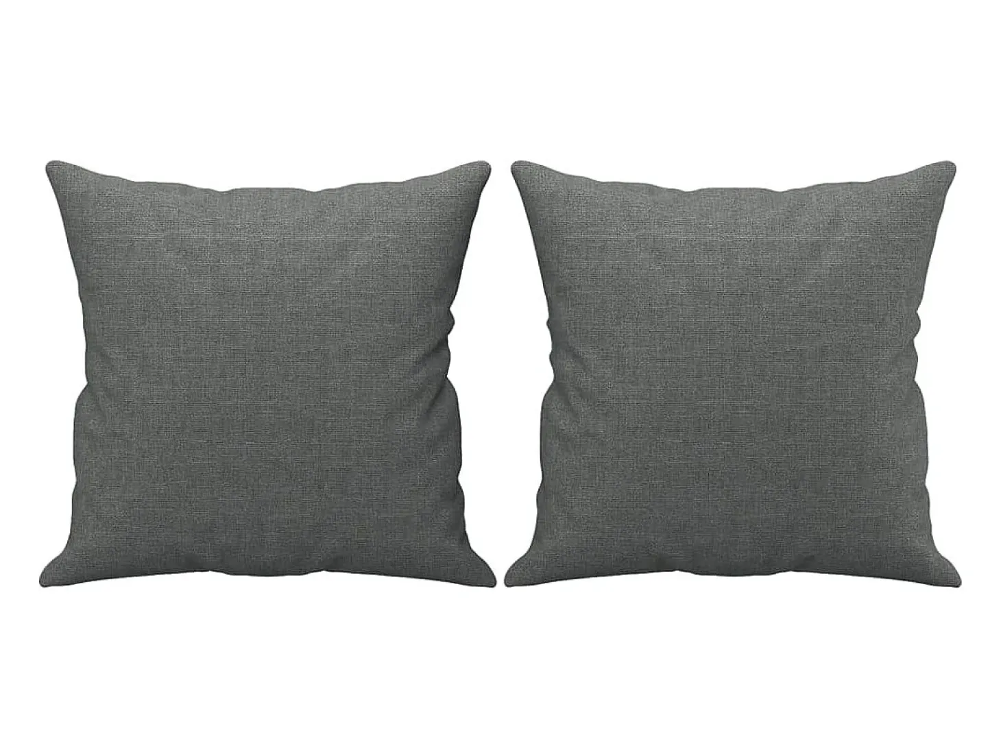 Sofá de 2 plazas con cojines tela gris oscuro 120 cm