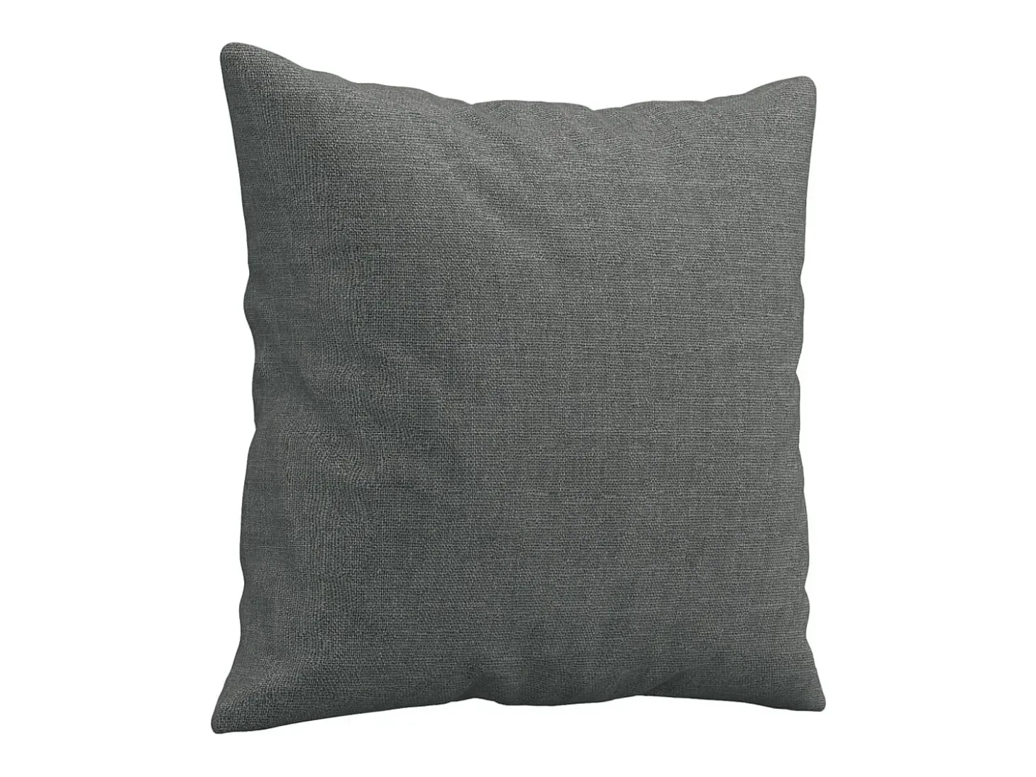 Sofá de 2 plazas con cojines tela gris oscuro 120 cm