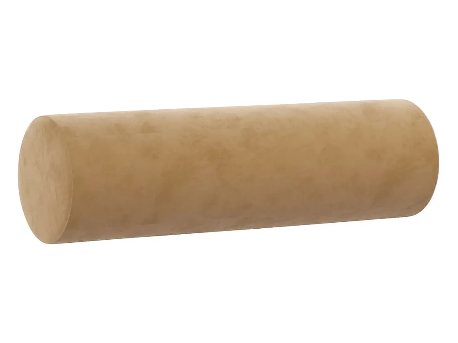 Sofá de 2 plazas con cojines terciopelo marrón 140 cm