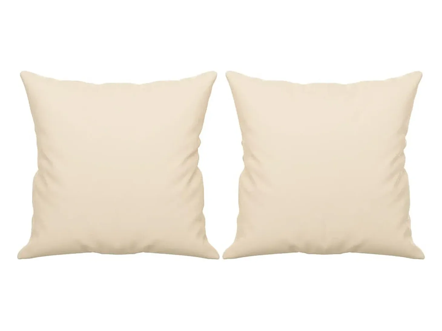 Sofá de 2 plazas con cojines tela de microfibra beige 140 cm