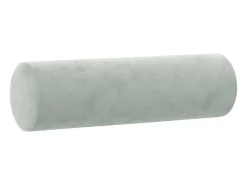 Sofá de 2 plazas con cojines terciopelo gris claro 120 cm