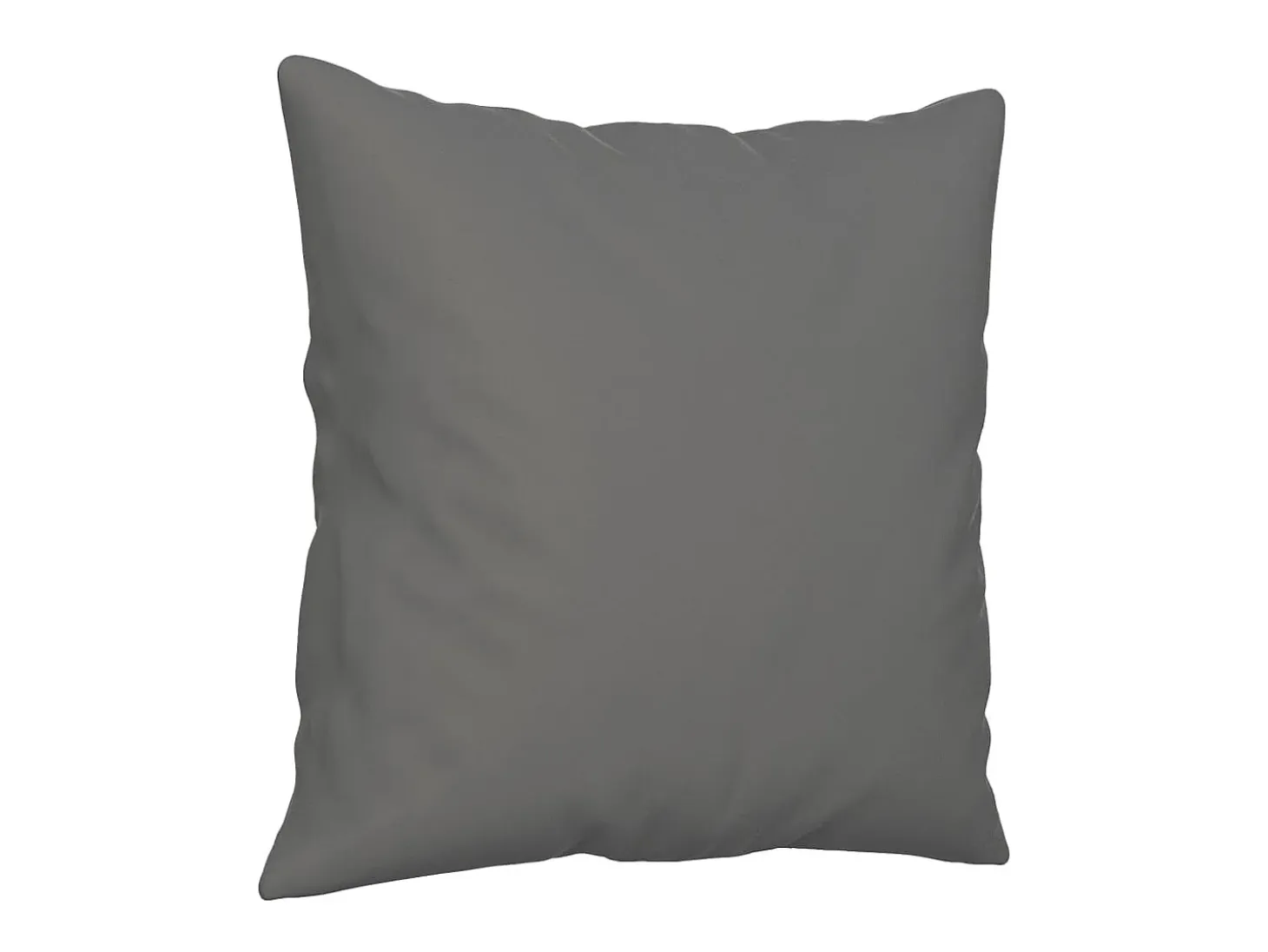 Sofá de 2 plazas con cojines tela microfibra gris oscuro 140 cm