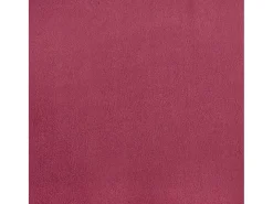 Sofá de 3 plazas con taburete de terciopelo rojo tinto 180 cm
