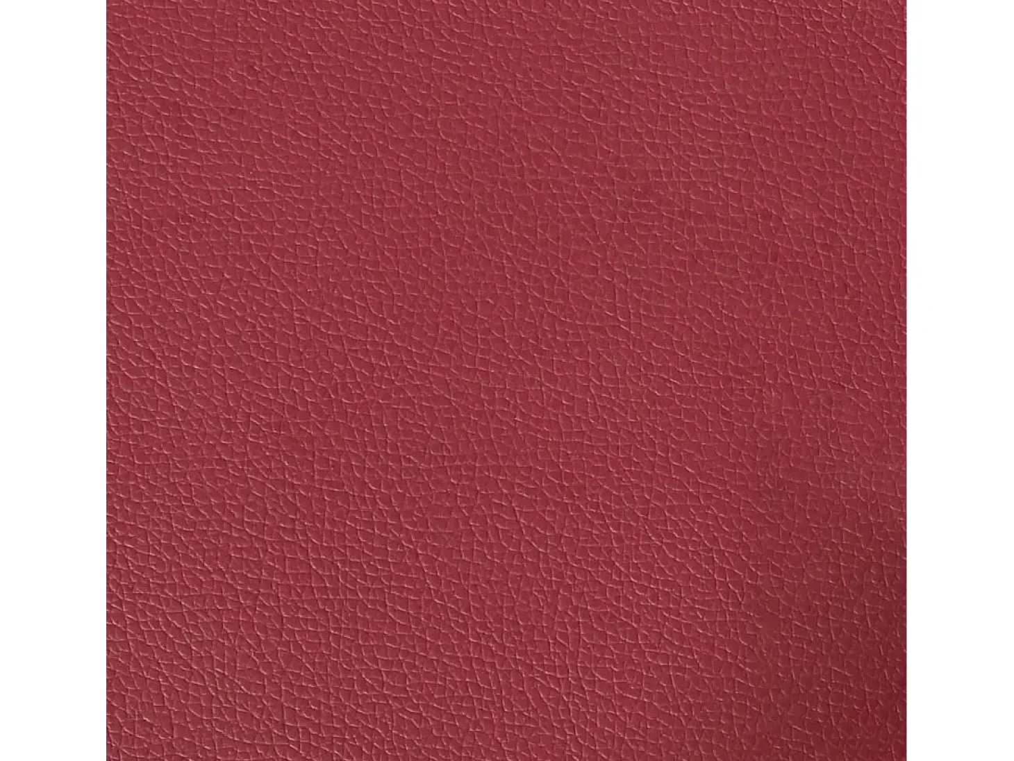Sofá de 3 plazas con taburete cuero sintético rojo tinto 180 cm
