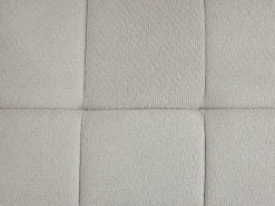 Sofá de 3 plazas convertible en chenilla gris claro colchón 12 cm ISISTIA