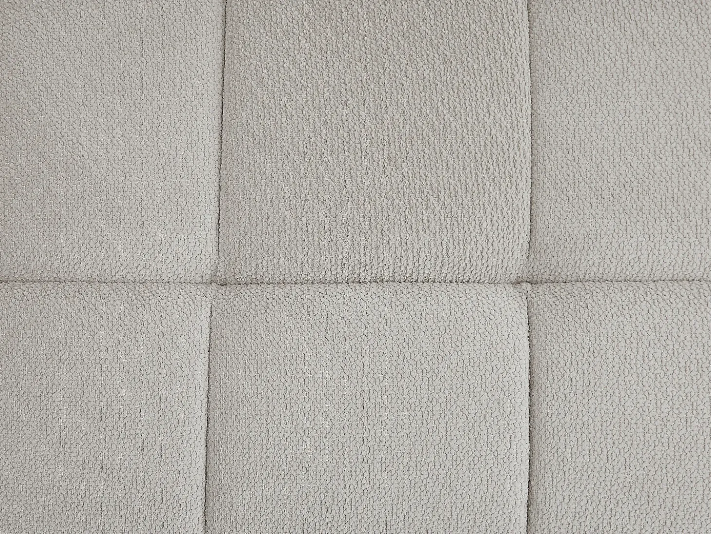 Sofá de 3 plazas convertible en chenilla gris claro colchón 12 cm ISISTIA
