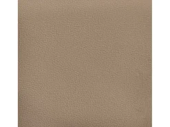 Sofá de 3 plazas de cuero sintético color capuchino 180 cm