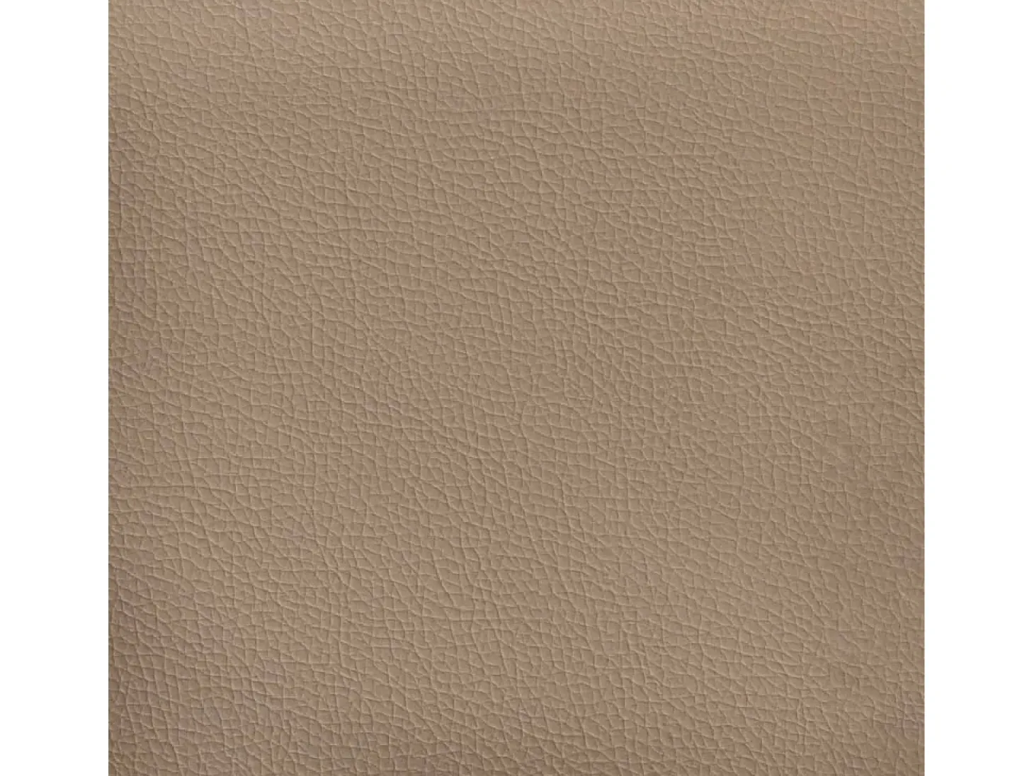 Sofá de 3 plazas de cuero sintético color capuchino 180 cm