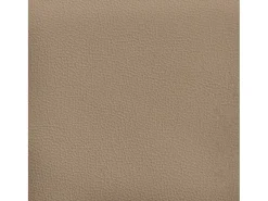 Sofá de 2 plazas de cuero sintético color capuchino 120 cm