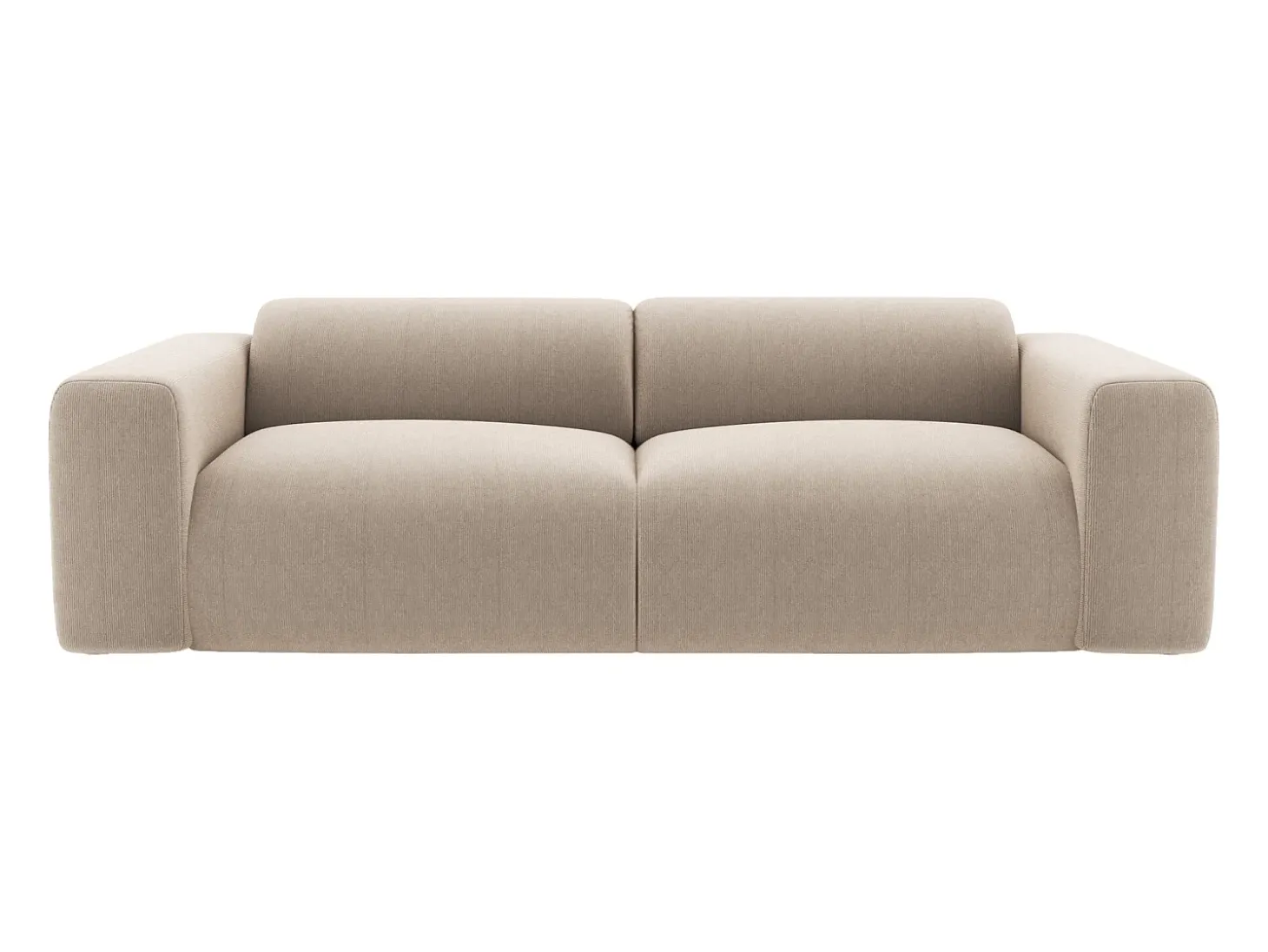 Sofá de 3 plazas de pana beige estilo design POGNI de Maison Céphy