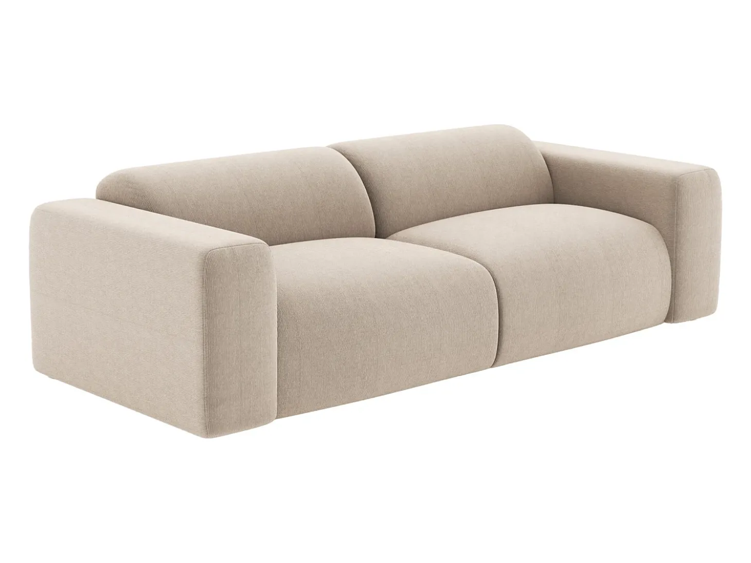 Sofá de 3 plazas de pana beige estilo design POGNI de Maison Céphy