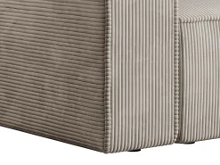 Sofá de 2 plazas de pana beige diseño AMELIA