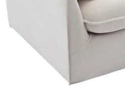 Sofá de 3 plazas de tela beige con cojines adicionales CABORNI
