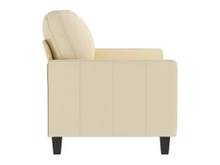 Sofá de 2 plazas de tela color crema 120 cm PWFG16085