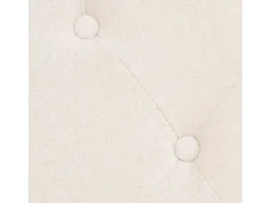 Sofá de 3 plazas de tela color blanco crema