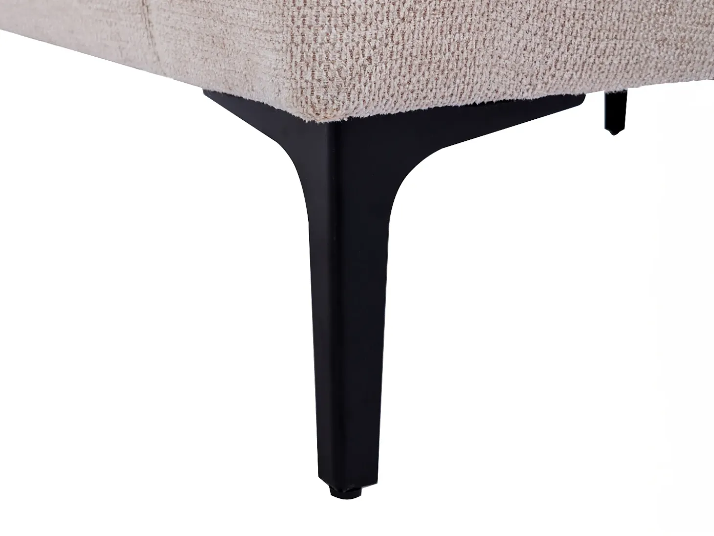 Sofá de 3 plazas de tela color beige TORMELDA
