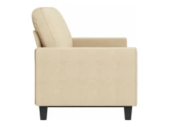 Sofá de 3 plazas de tela crema 180 cm