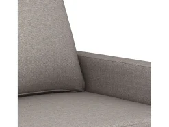 Sofá de 2 plazas de tela gris taupé 120 cm