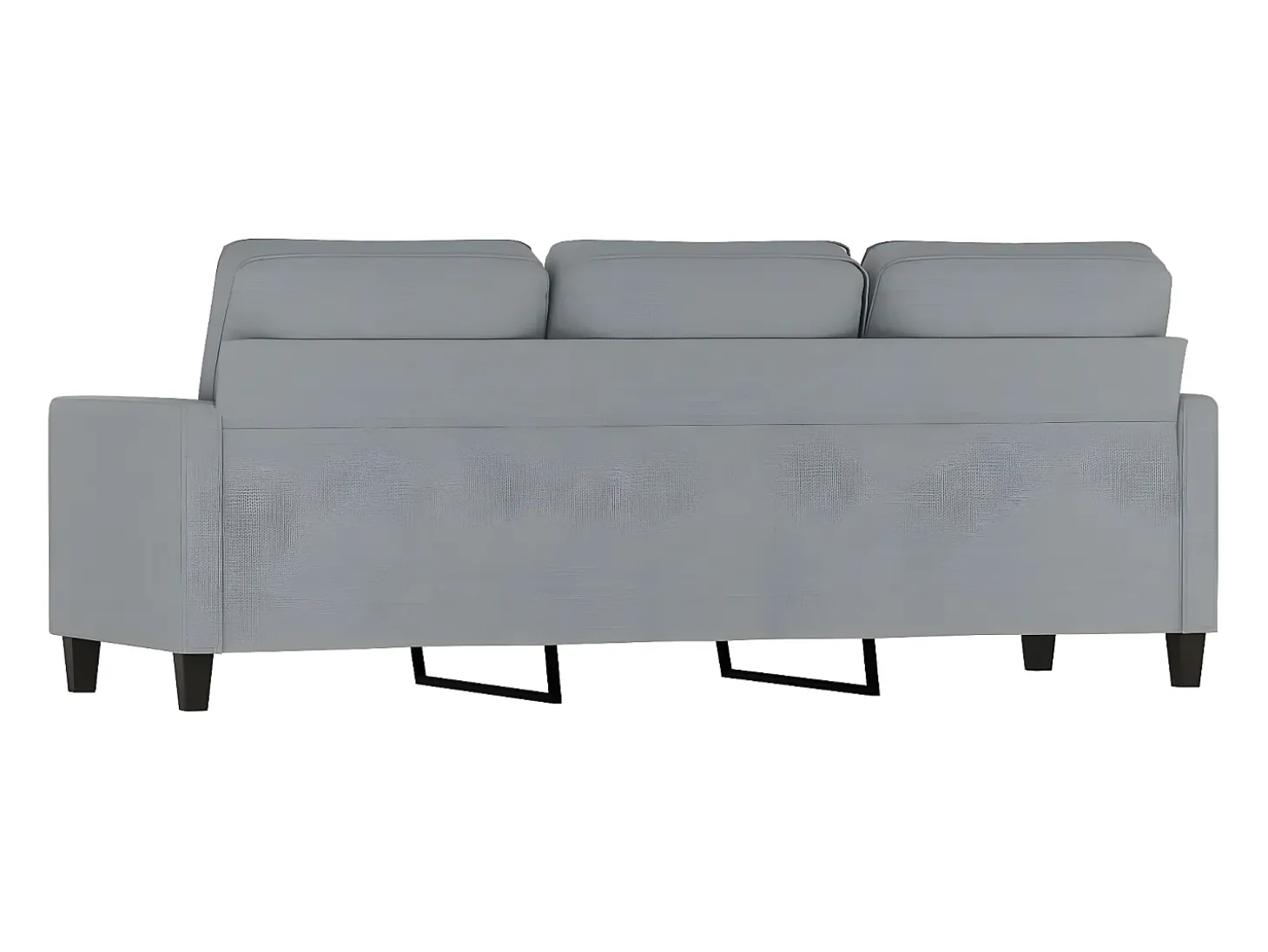 Sofá de 3 plazas de tela gris claro 180 cm PWFG75024