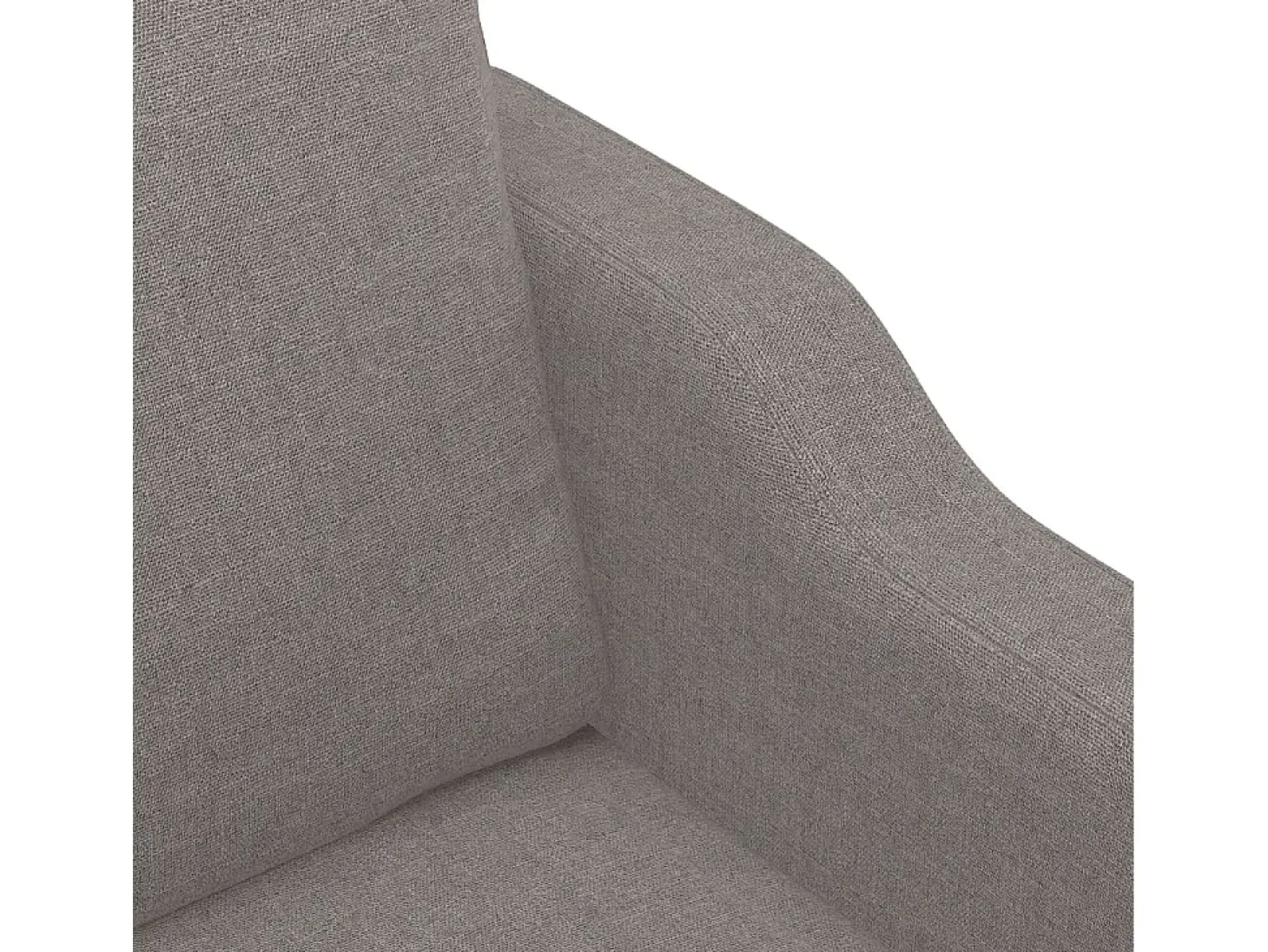 Sofá de 3 plazas de tela gris taupe 180 cm