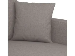 Sofá de 2 plazas de tela gris taupé 120 cm