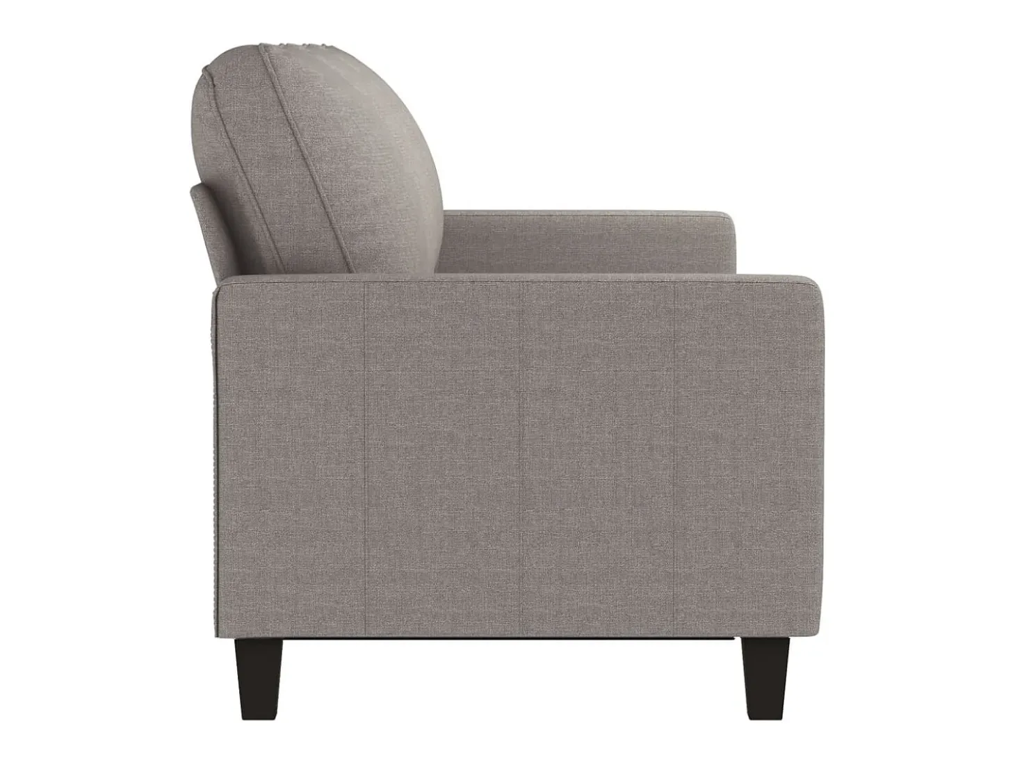 Sofá de 3 plazas de tela gris taupe 180 cm