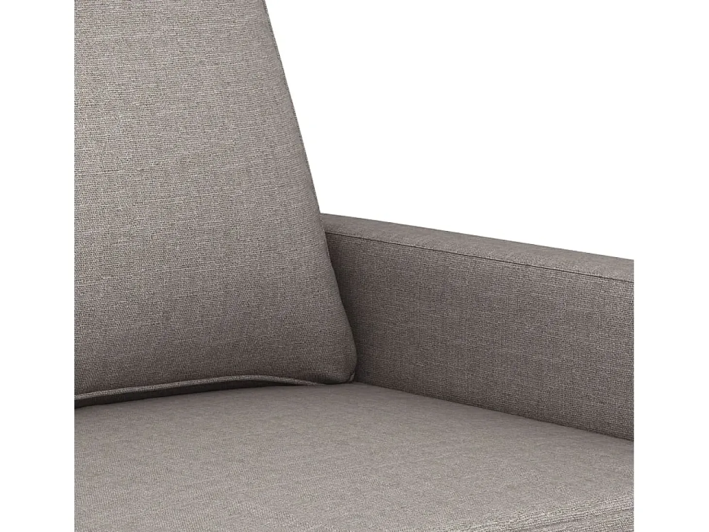 Sofá de 3 plazas de tela gris taupe 180 cm