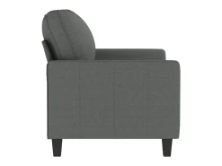 Sofá de 2 plazas de tela gris oscuro 120 cm PWFG54838