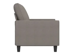 Sofá de 2 plazas de tela gris taupé 120 cm PWFG59213