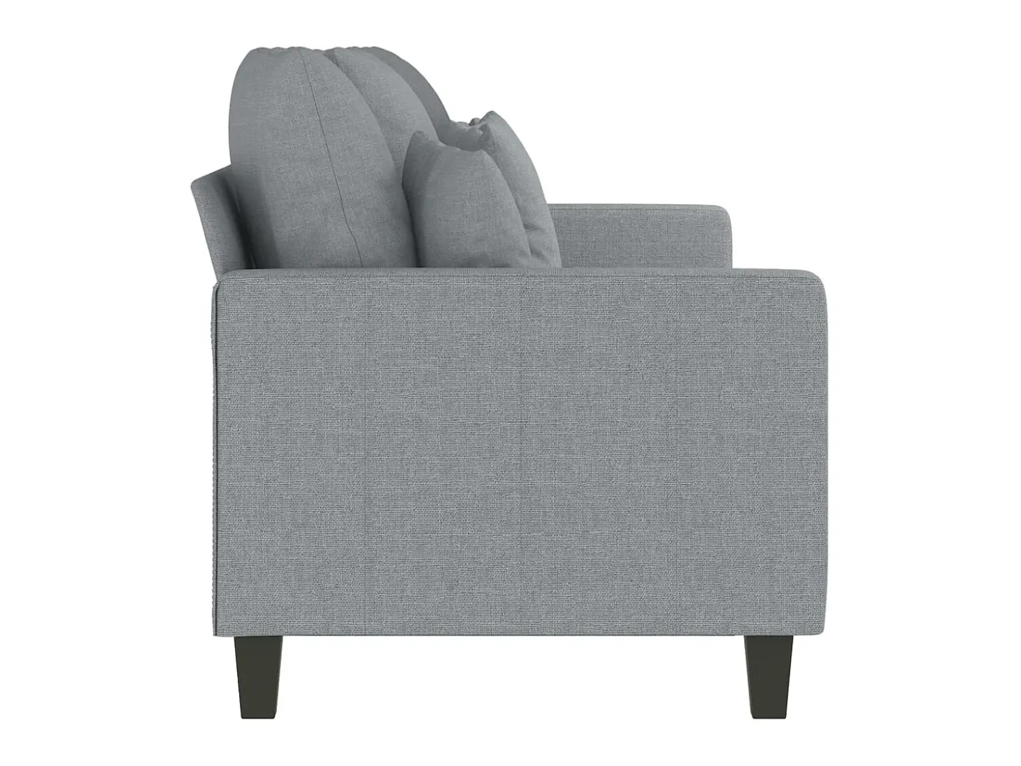 Sofá de 3 plazas de tela gris claro 180 cm PWFG68550