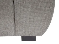Sofá de 3 plazas de tela gris con efecto acolchado estilo diseño BERENIA