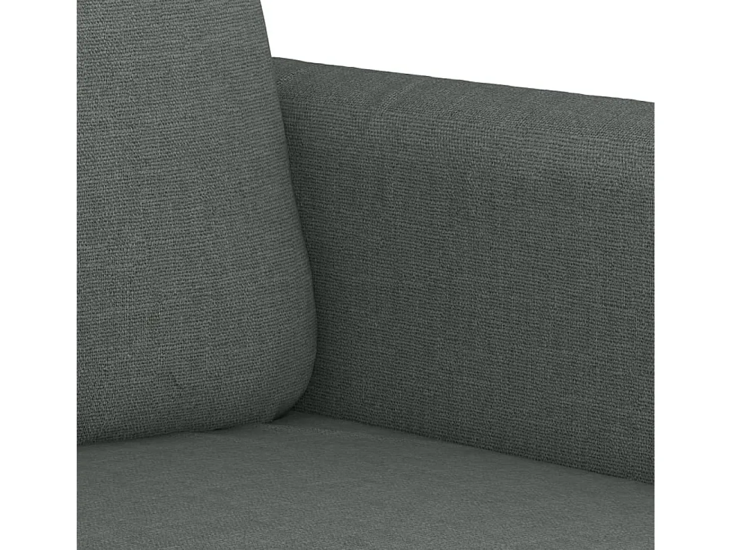 Sofá de 3 plazas de tela gris oscuro 180 cm