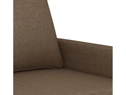 Sofá de 3 plazas de tela marrón 180 cm