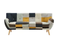 Sofá de 3 plazas de tela patchwork estilo escandinavo SERTI II