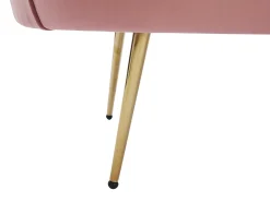 Sofá de 2 plazas de terciopelo rosa DANDELION