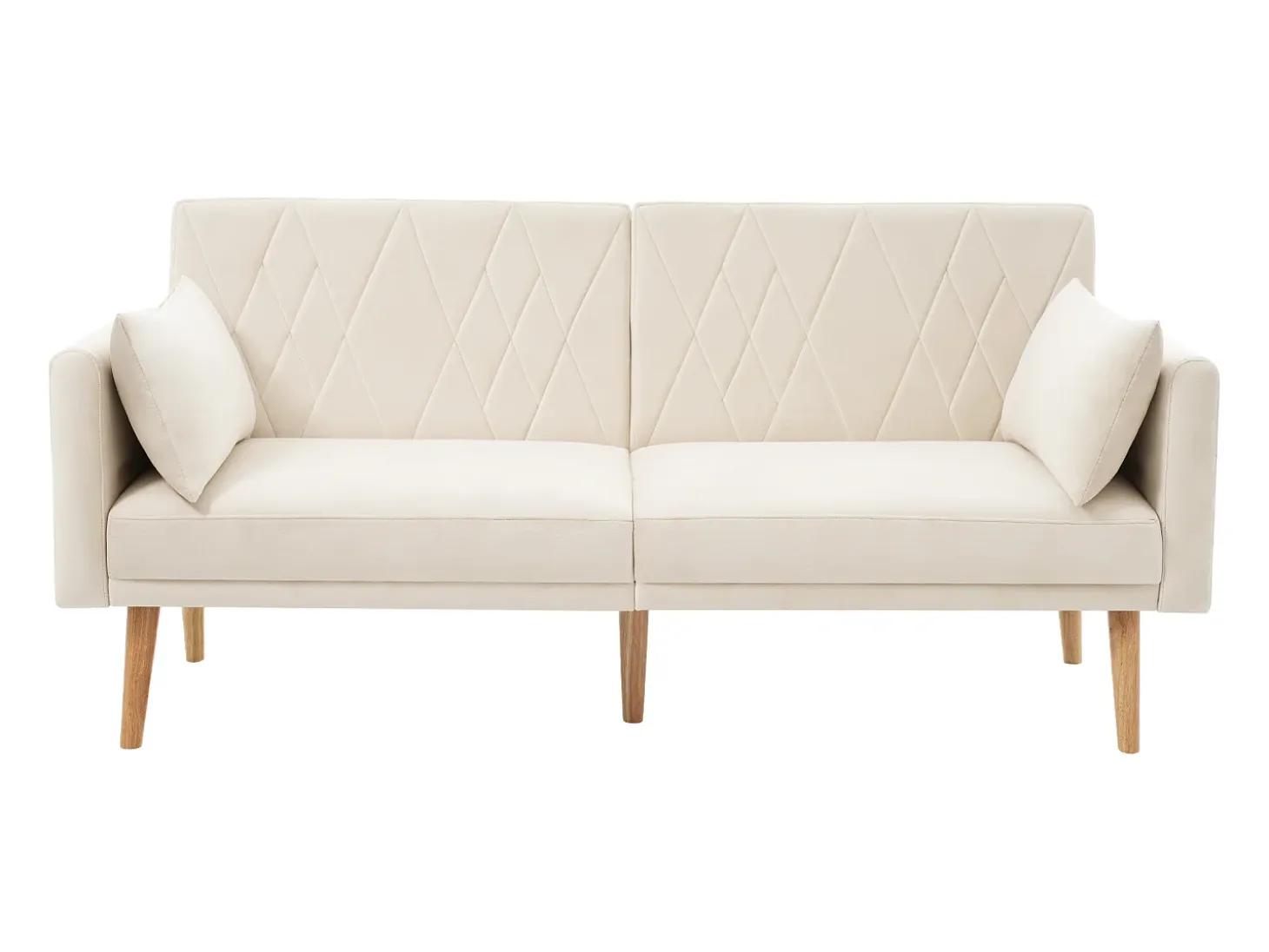 Sofá de 2 plazas de terciopelo beige, con respaldo y reposabrazos ajustables, de diseño moderno, para salón o dormitorio