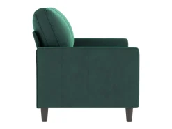 Sofá de 2 plazas de terciopelo verde oscuro 120 cm