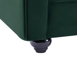 Sofá de 2 plazas de terciopelo verde CHESTERFIELD