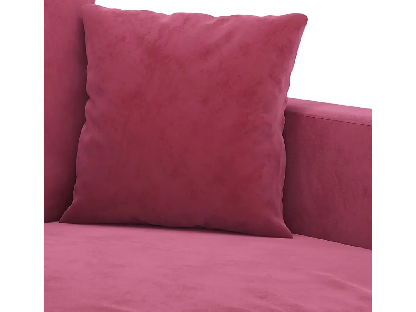 Sofá de 2 plazas de terciopelo rojo tinto 140 cm