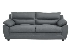 Sofá de 3 plazas elegante tapizado de tela color gris MANOA
