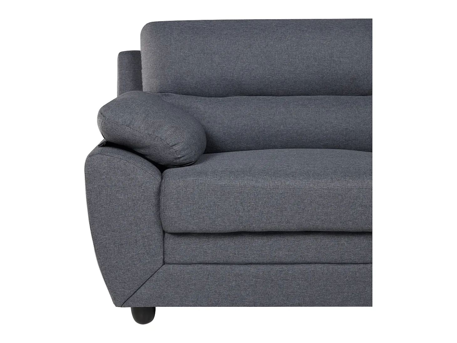 Sofá de 3 plazas elegante tapizado de tela color gris MANOA