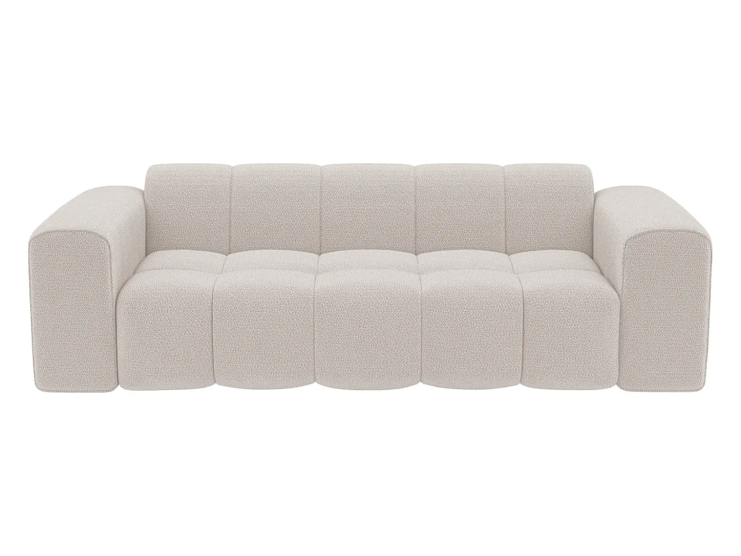 Sofá de 3 plazas en chenilla beige CALESO de Maison Céphy