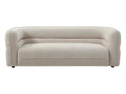 Sofá de 3 plazas en tejido chenilla beige producto eco-responsable TALIENA